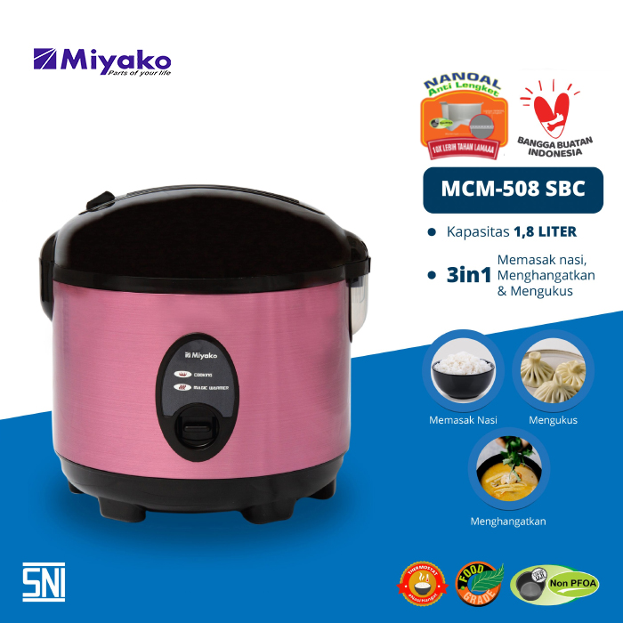 Miyako Ricecooker 1.8L - MCM508SBC